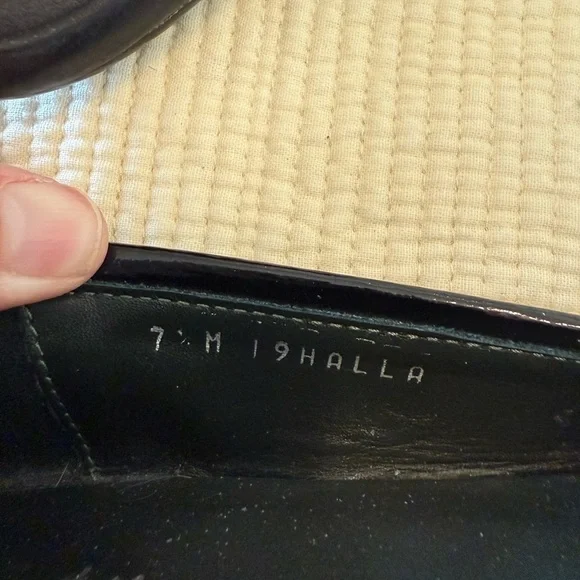 COUTURE Donald J Pliner MADE IN ITALY patent leather loafers like new 7.5 - Picture 2 of 5